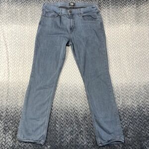 Paige Jeans Mens 35x31" Federal Slim Straight Leg Stretch Rayon Blend Dark Denim